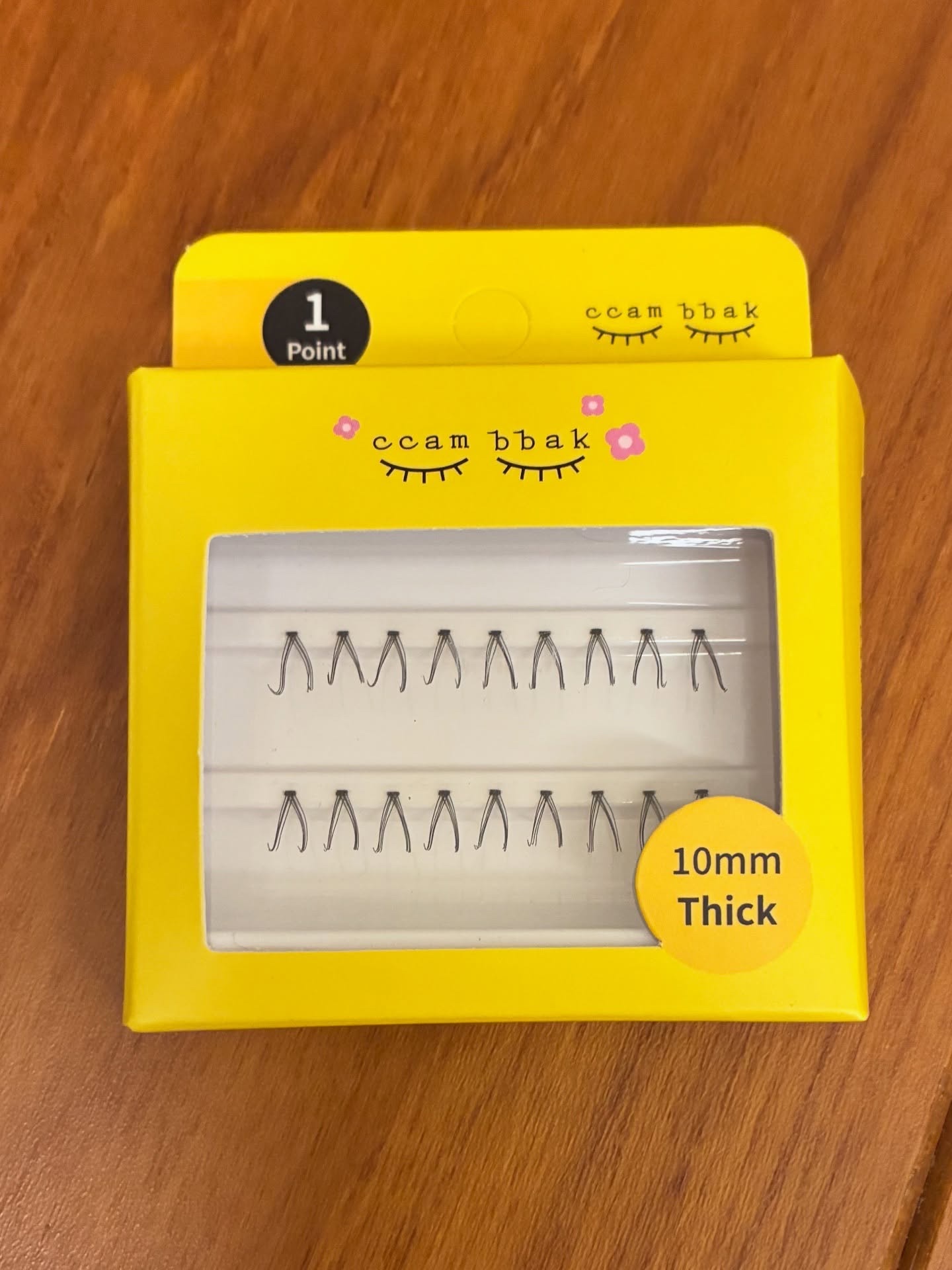 eyelash 10mm deep yellow/CCAM BBAK/つけまつげを使ったクチコミ（1枚目）