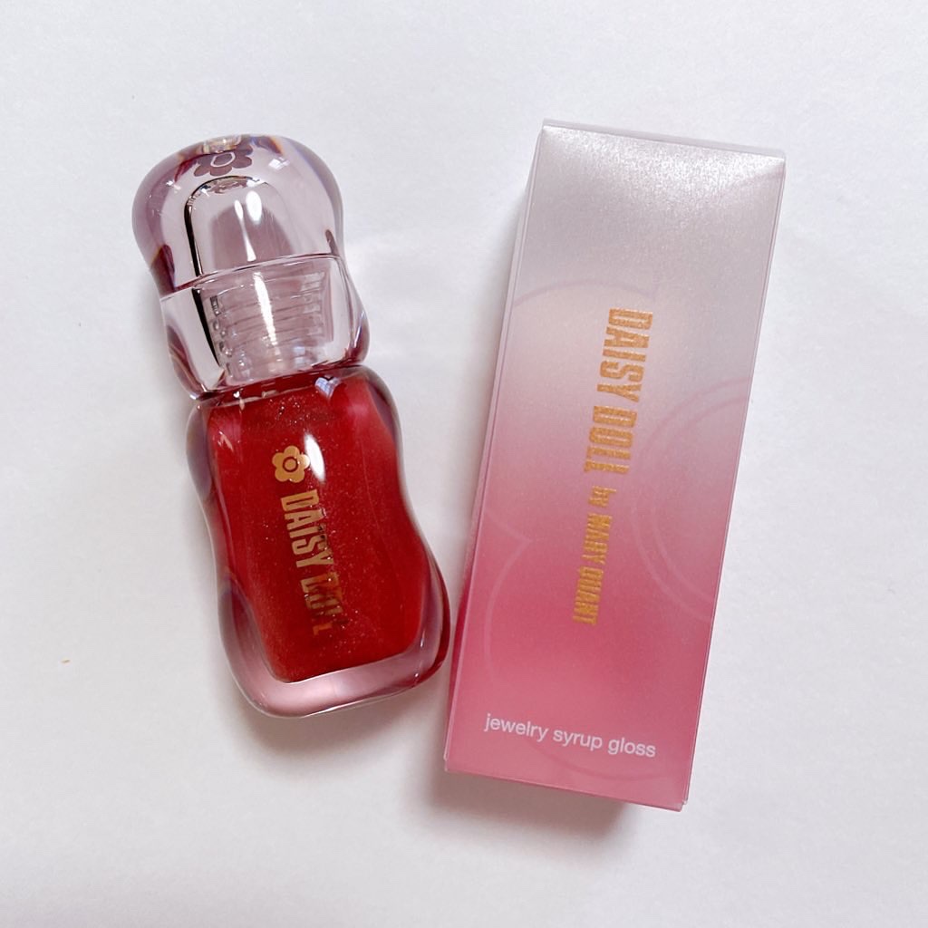 ジュエリー シロップ グロス 04 ルビーベリー/DAISY DOLL by MARY QUANT/リップグロスを使ったクチコミ（1枚目）