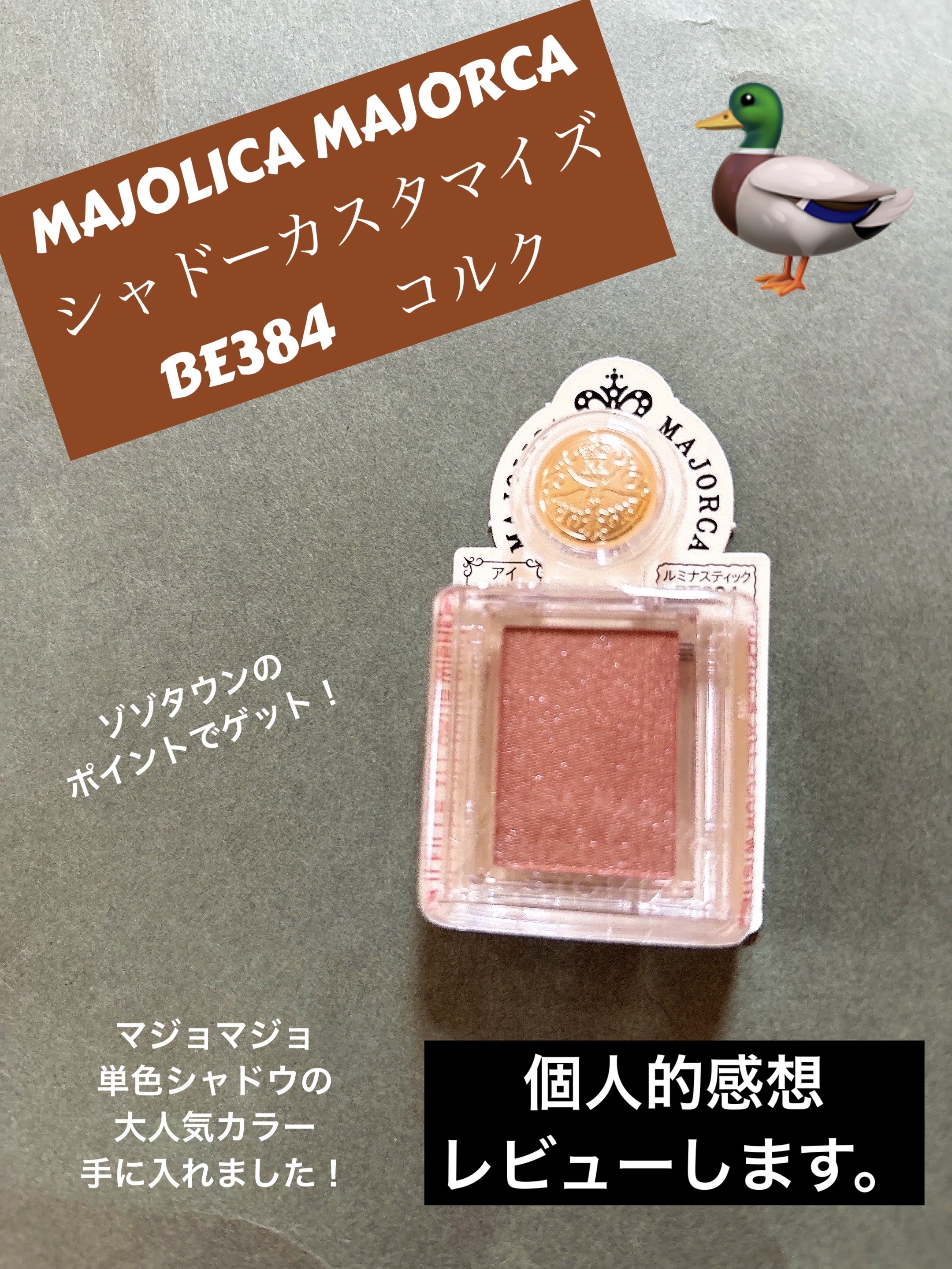 シャドーカスタマイズ/MAJOLICA MAJORCA/単色アイシャドウを使ったクチコミ（1枚目）