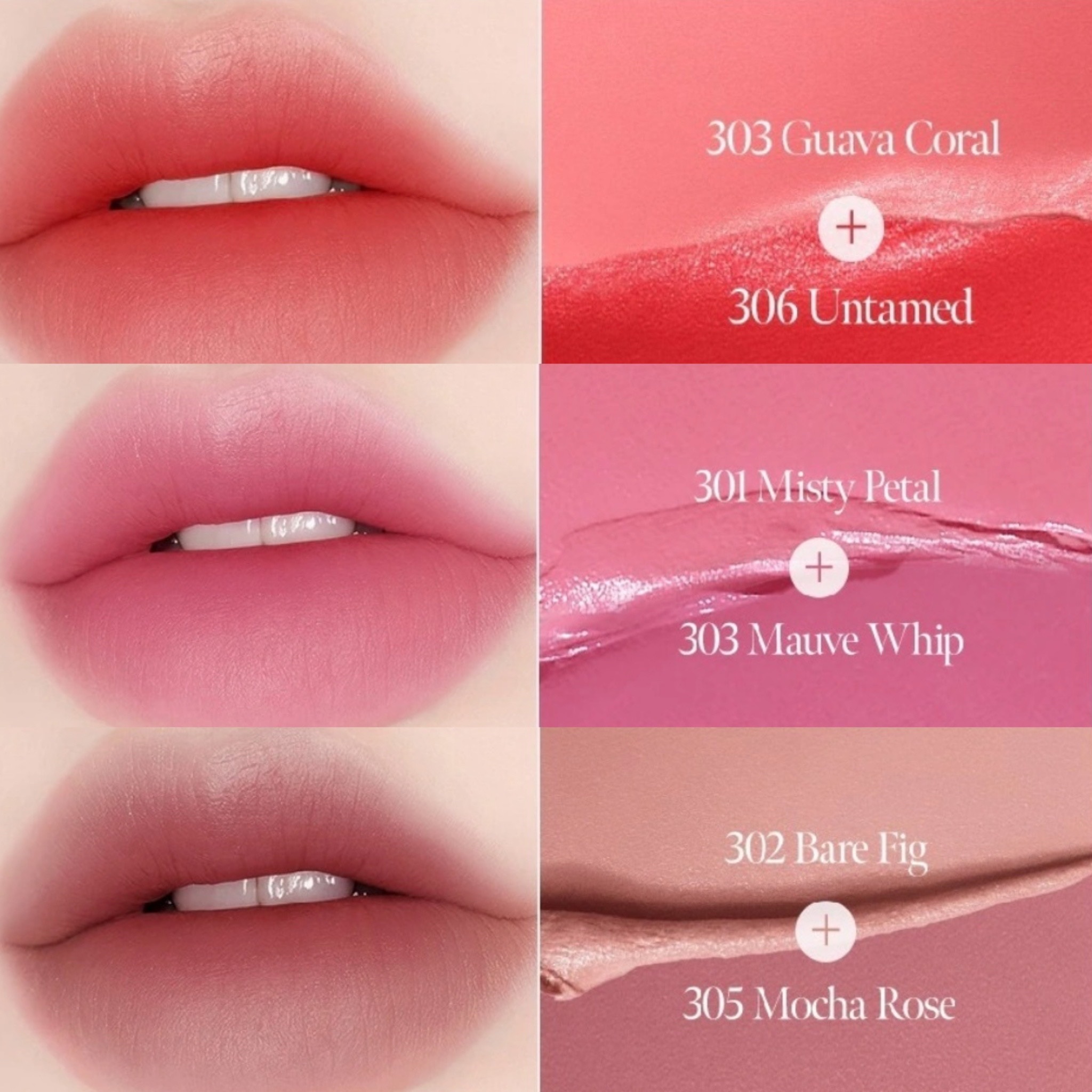 ベア ベルベット ティント 301 ミスティペタル/Coralhaze/リップティントを使ったクチコミ（2枚目）