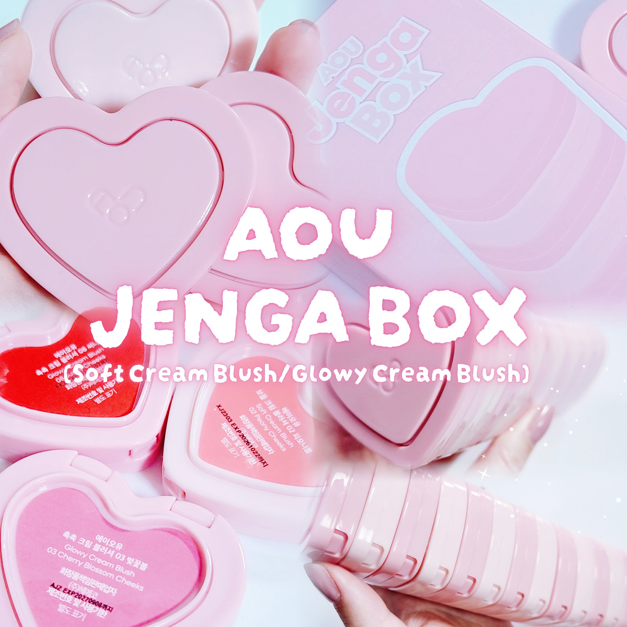 GLOWY CREAM BLUSH 03 Cherry Blossom Cheeks/AOU/ジェル・クリームチークを使ったクチコミ（1枚目）