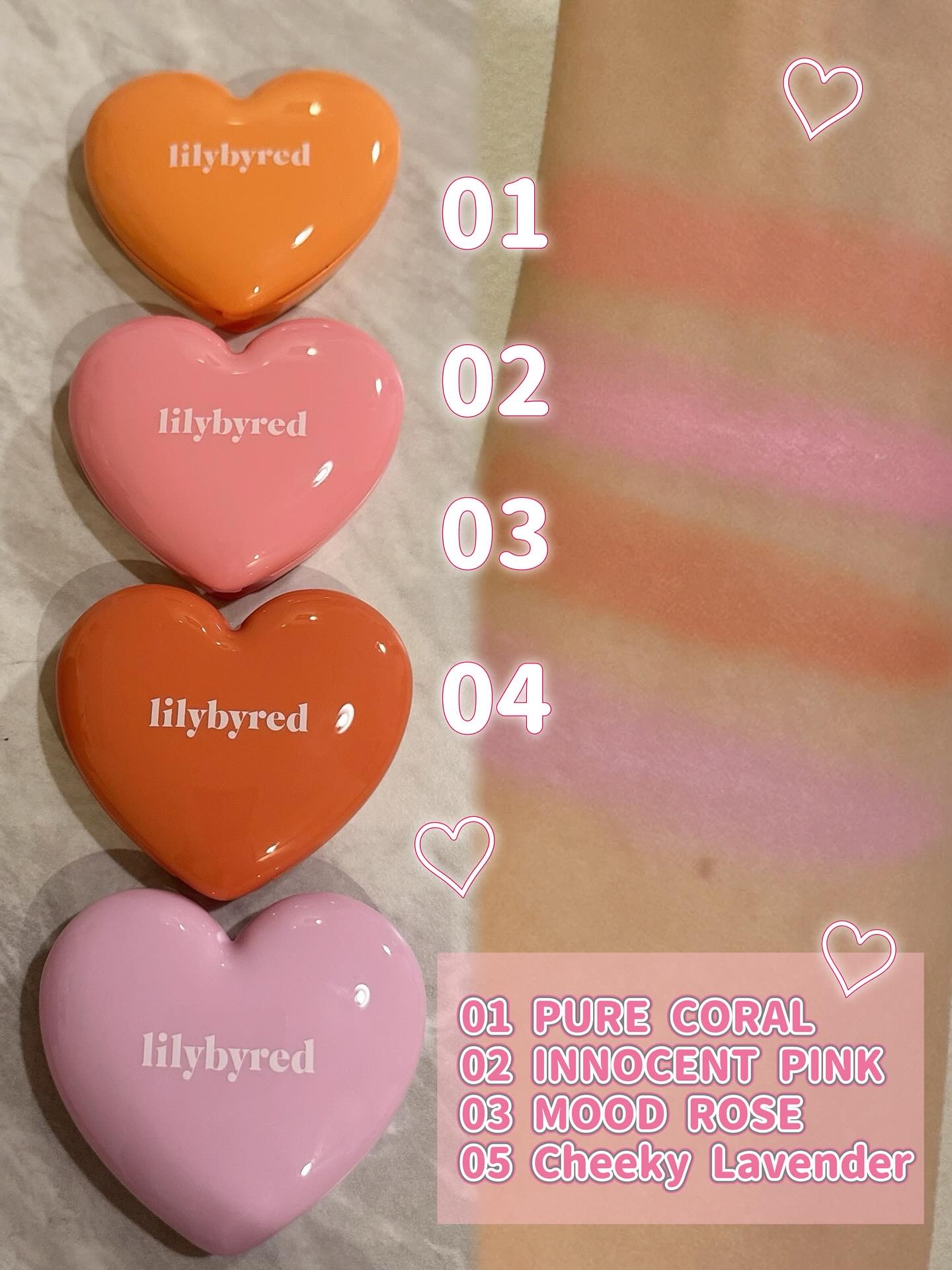 lilybyred ラヴ ビーム チークバームのクチコミ「率直なレビューをする約束で、このボックスをPickyと
OddTypeから無償でいただきました.....」（2枚目）