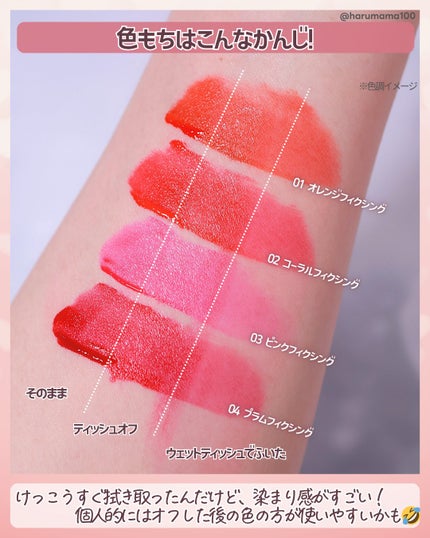 スーパーフィクシングティント/BONCEPT/リップティントを使ったクチコミ(4枚目)