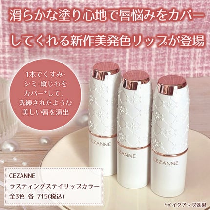 ラスティングステイリップカラー/CEZANNE/口紅・グロス・リップライナー・リップケアを使ったクチコミ(2枚目)