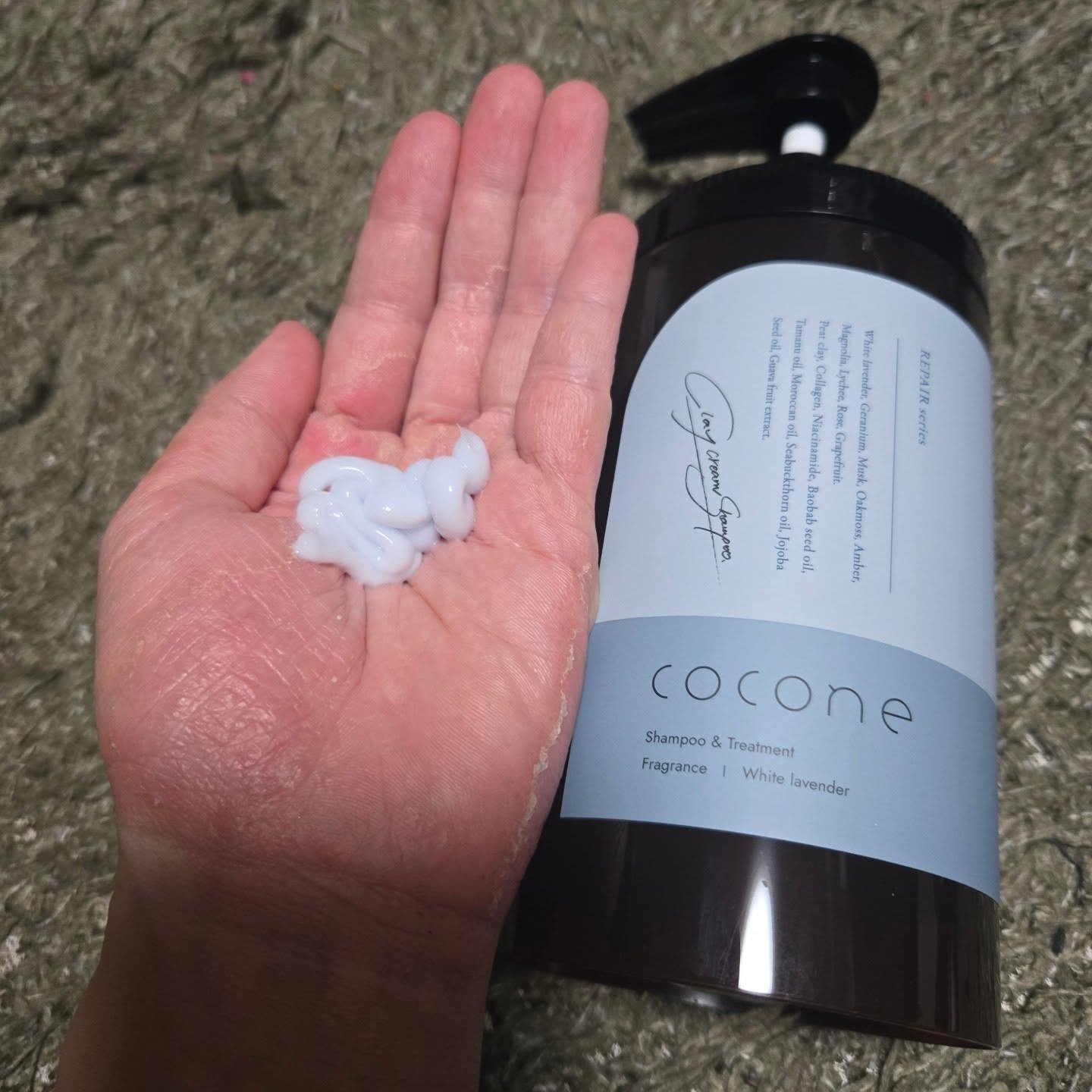 cocone クレイクリームシャンプー リペア/cocone/市販シャンプーを使ったクチコミ（2枚目）