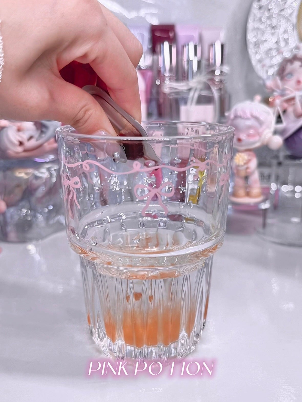 飲める美容ピンクDIYドリンク ピンクポーション ゼロカロリー・冬虫夏草/PINK POTION /美容ドリンクを使ったクチコミ(5枚目)