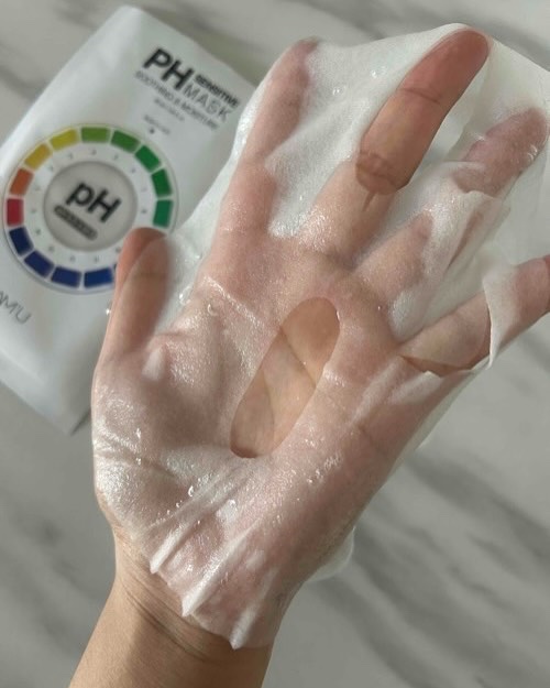 PHセンシティブマスクスージング＆モイスト/SAM'U/シートマスク・パックを使ったクチコミ（3枚目）