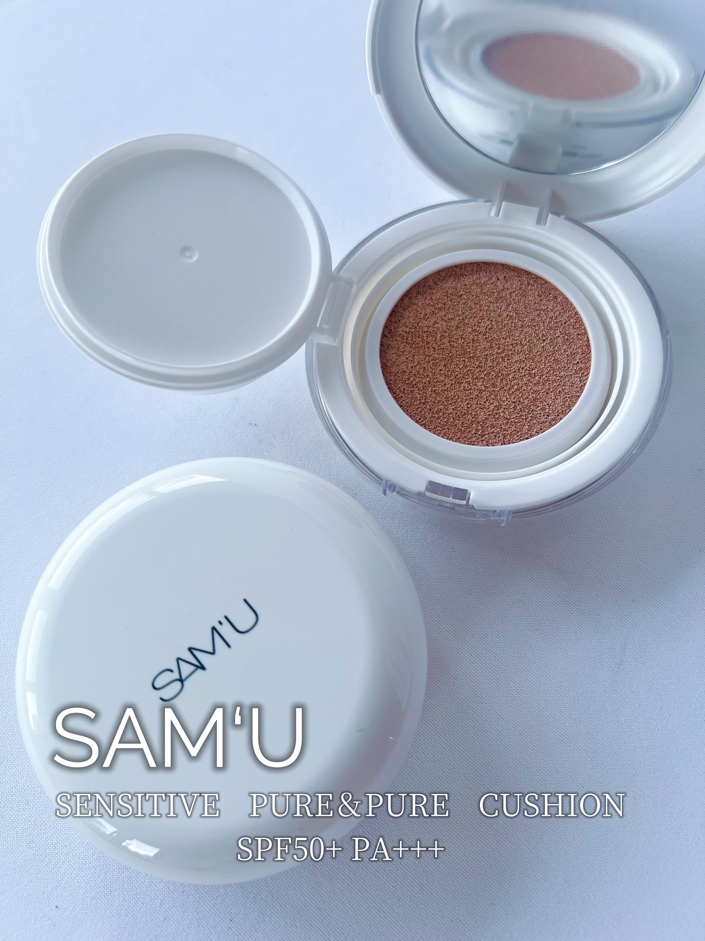 センシティブピュア＆ピュアクッション/SAM'U/クッションファンデーションを使ったクチコミ（1枚目）