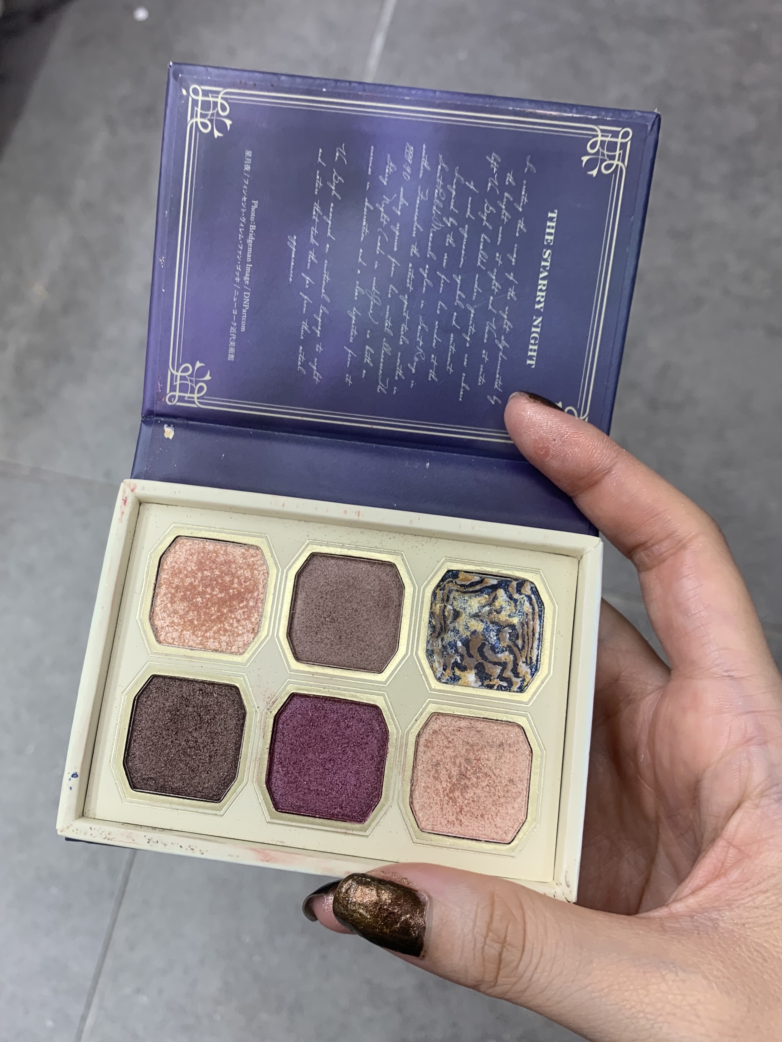 絵画アイシャドウパレット 08 星月夜/MilleFée/アイシャドウパレットを使ったクチコミ（3枚目）