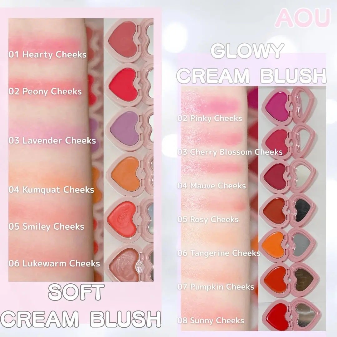 GLOWY CREAM BLUSH/AOU/ジェル・クリームチークを使ったクチコミ(2枚目)