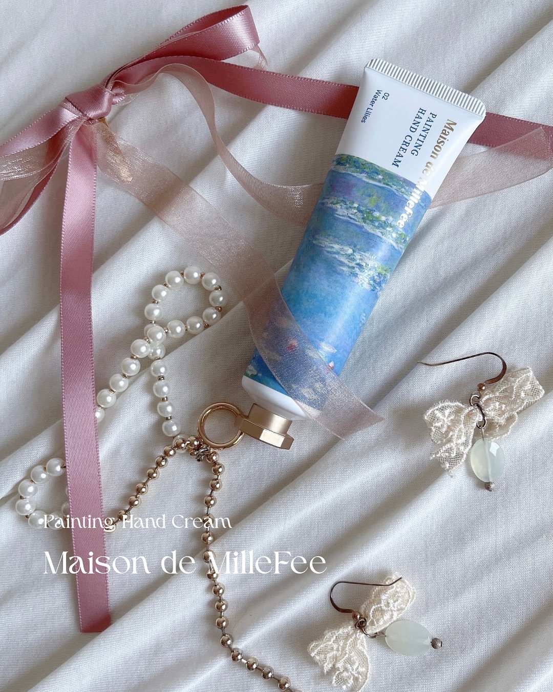 Maison de MilleFée 絵画ハンドクリーム 02 睡蓮/MilleFée/ハンドクリームを使ったクチコミ（1枚目）