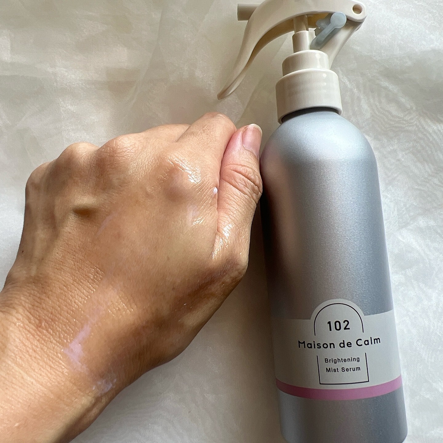 メゾン ド カーム  ブライトニング ミストセラム ローズムスク/ナリスアップ/ボディローションを使ったクチコミ（3枚目）