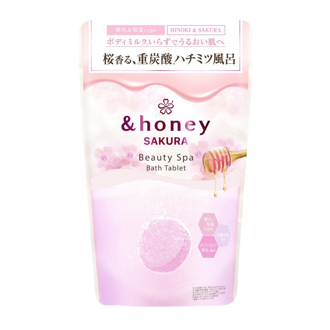アンドハニー　サクラ　ビューティー　スパ　バスタブレット　6錠⼊り / &honey