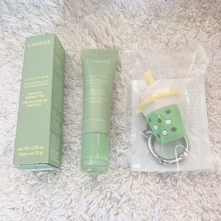 リップグロウィバーム タピオカミルクティーシリーズ/LANEIGE/リップバームを使ったクチコミ（1枚目）