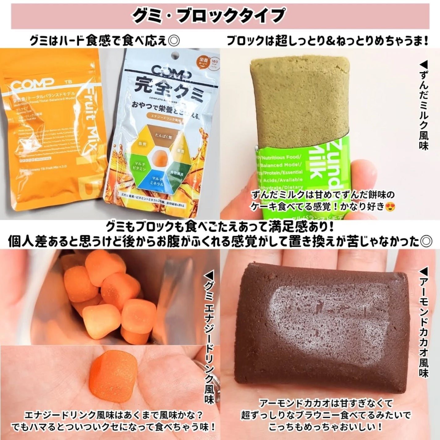 COMPパウダー トータルバランスドモデル おさつどきっ風味 1.0/COMP/完全栄養食を使ったクチコミ(7枚目)