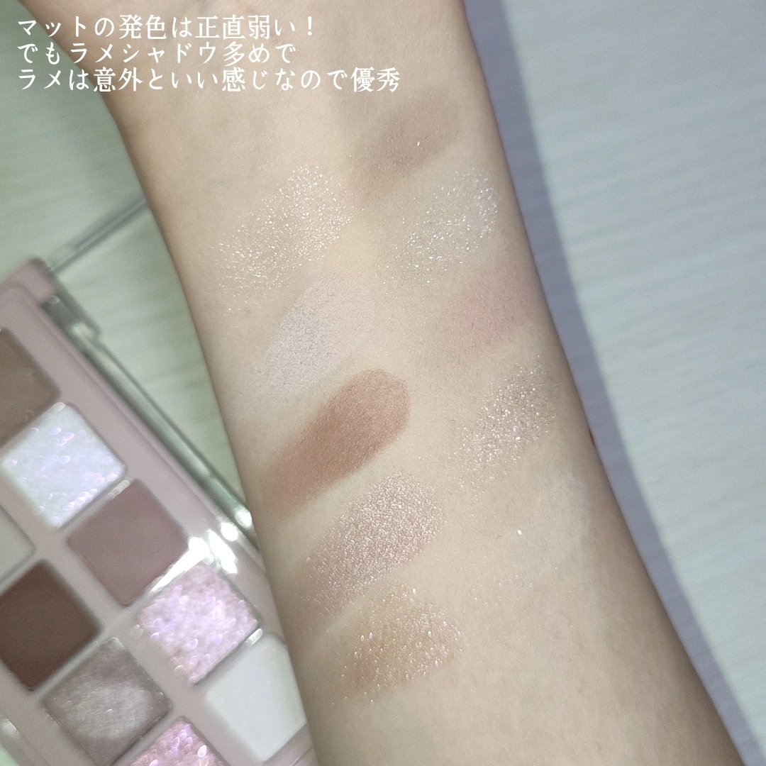 KM デイリートーンアイシャドウパレット/Kyumme/アイシャドウパレットを使ったクチコミ（3枚目）