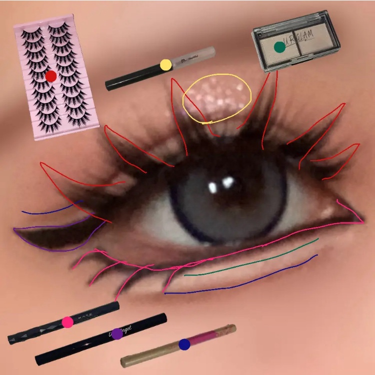 シルキーアイシャドウ 02 シルキーピンク/U R GLAM/アイシャドウパレットを使ったクチコミ（2枚目）