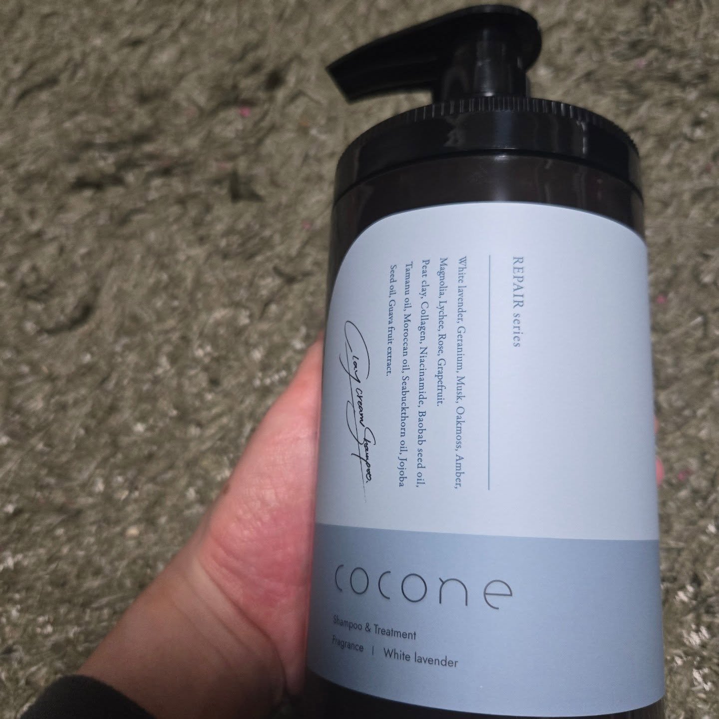 cocone クレイクリームシャンプー リペア/cocone/市販シャンプーを使ったクチコミ（1枚目）