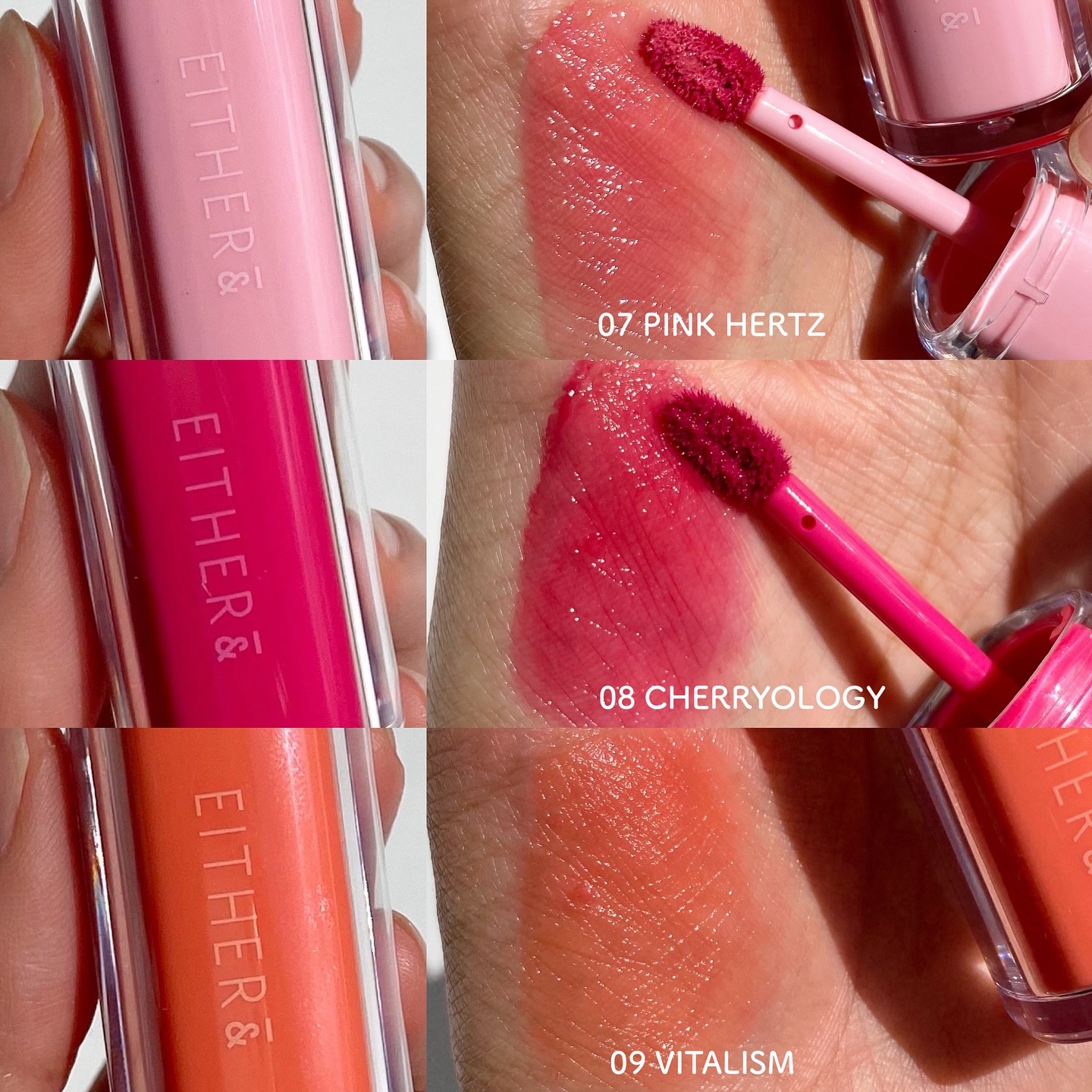 Dewy Syrup Tint/EITHER＆/口紅を使ったクチコミ（3枚目）