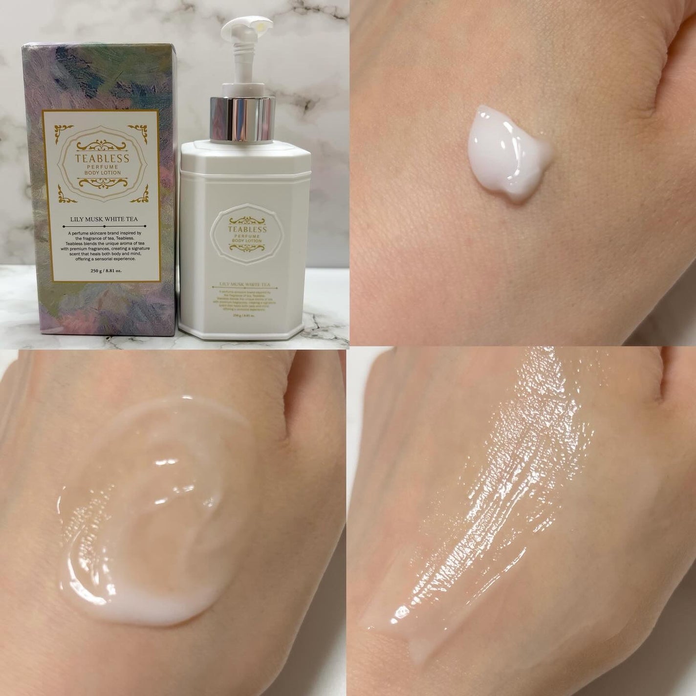 パフュームボディローション リリィムスクホワイトティー/TEABLESS/ボディローションを使ったクチコミ(3枚目)