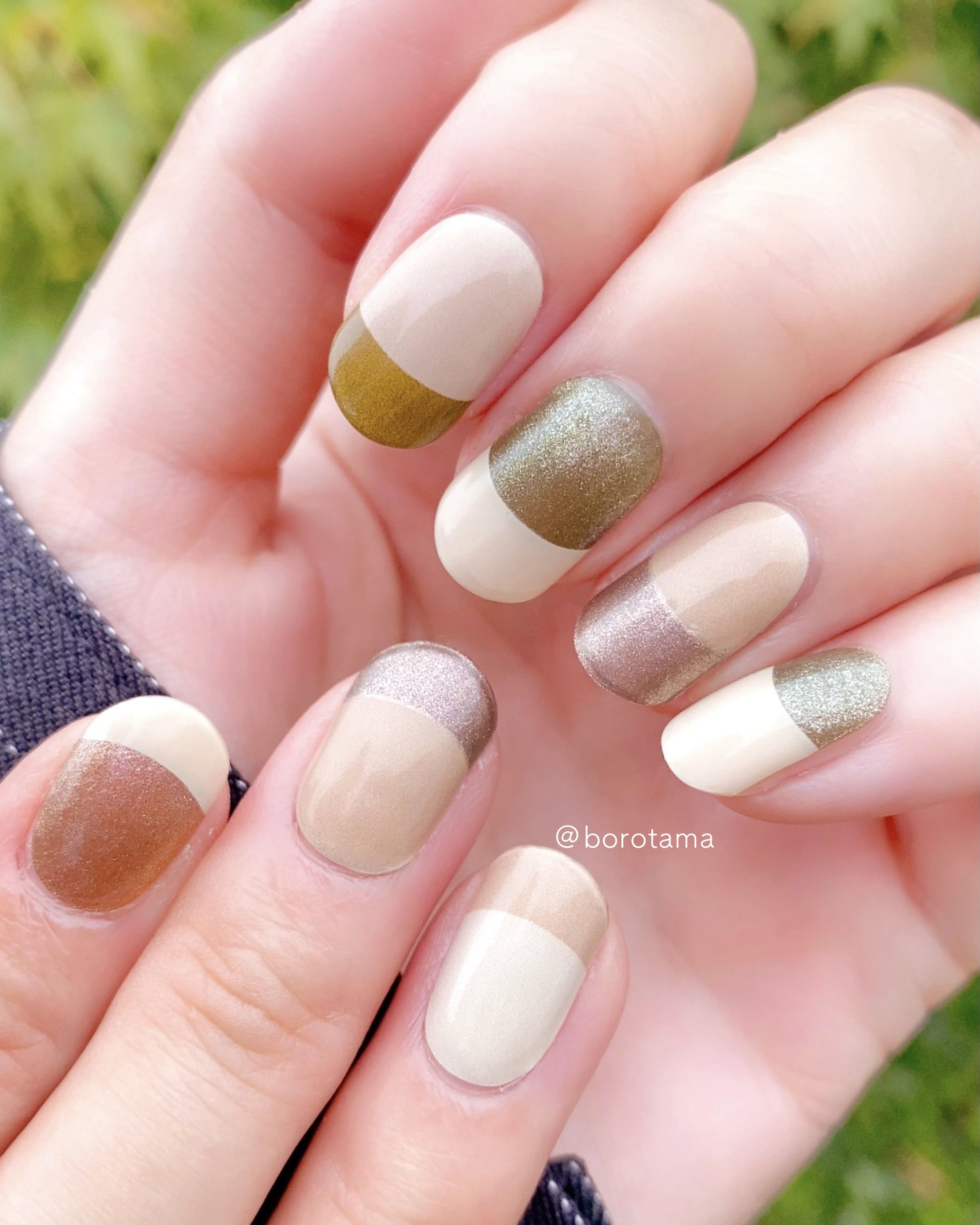 セミキュアジェルネイル（ハンド）/ohora/ネイルシールを使ったクチコミ（2枚目）