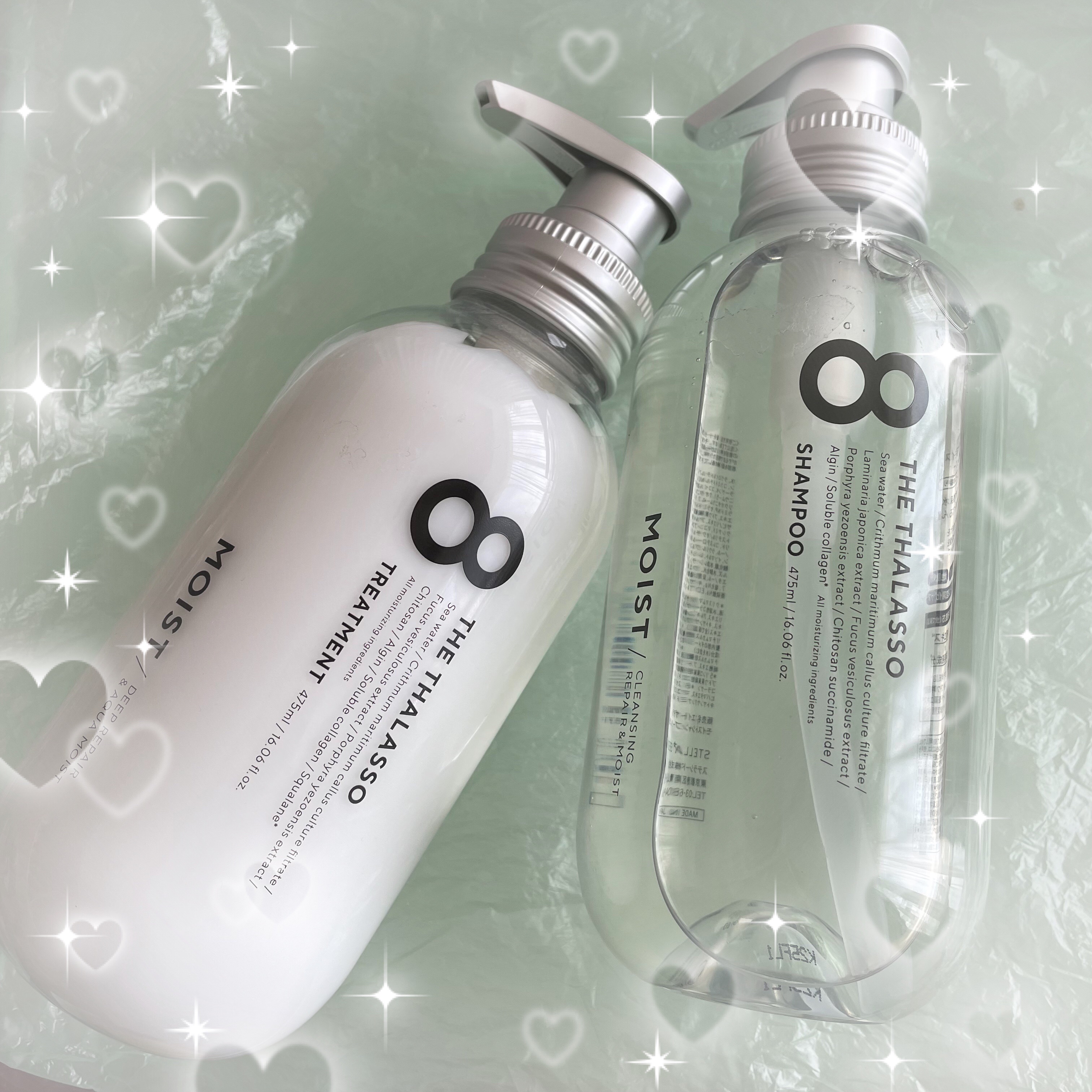 エイトザタラソ クレンジングリペア＆モイスト 美容液シャンプー/ディープリペア＆アクアモイスト 美容液トリートメント/エイトザタラソ/市販シャンプーを使ったクチコミ（1枚目）