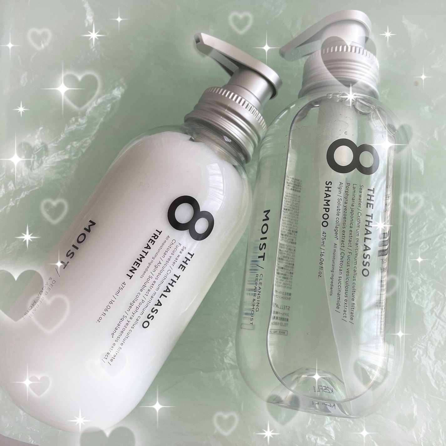 エイトザタラソ クレンジングリペア&モイスト 美容液シャンプー/ディープリペア&アクアモイスト 美容液トリートメント/エイトザタラソ/市販シャンプーを使ったクチコミ(1枚目)