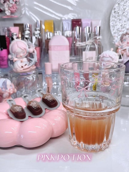飲める美容ピンクDIYドリンク ピンクポーション ゼロカロリー・冬虫夏草/PINK POTION /美容ドリンクを使ったクチコミ(7枚目)