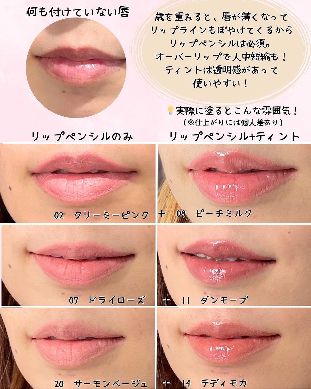 ドットオンムードリップペンシル/Heart Percent/リップライナーを使ったクチコミ(6枚目)