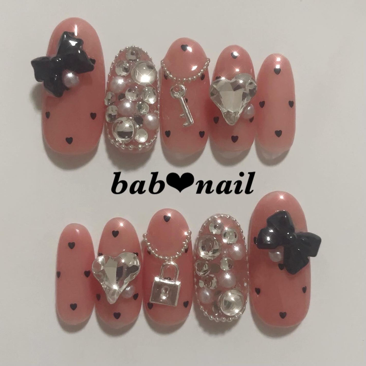 ばぶnail❤︎ネイルチップ on LIPS 「♡┈┈┈┈┈┈┈┈┈┈┈┈┈┈┈♡無敵ピンク🎀地雷・量産型ネイ..」(4枚目)