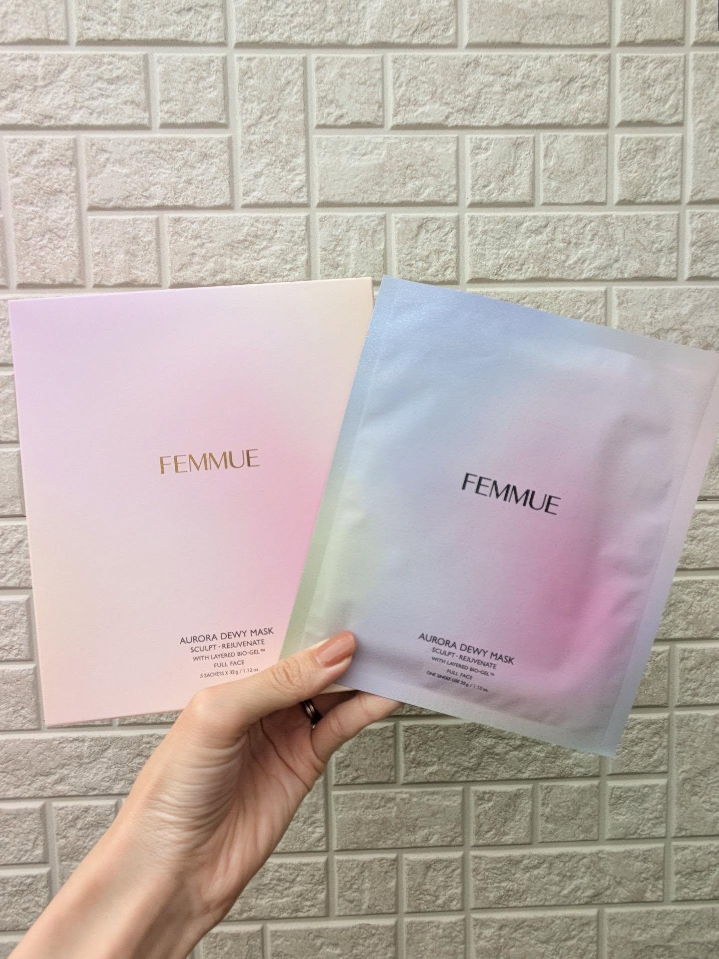 オーロラデューイーマスク（SR）ハリ/肌引き締め・ツヤ/FEMMUE/シートマスク・パックを使ったクチコミ（1枚目）