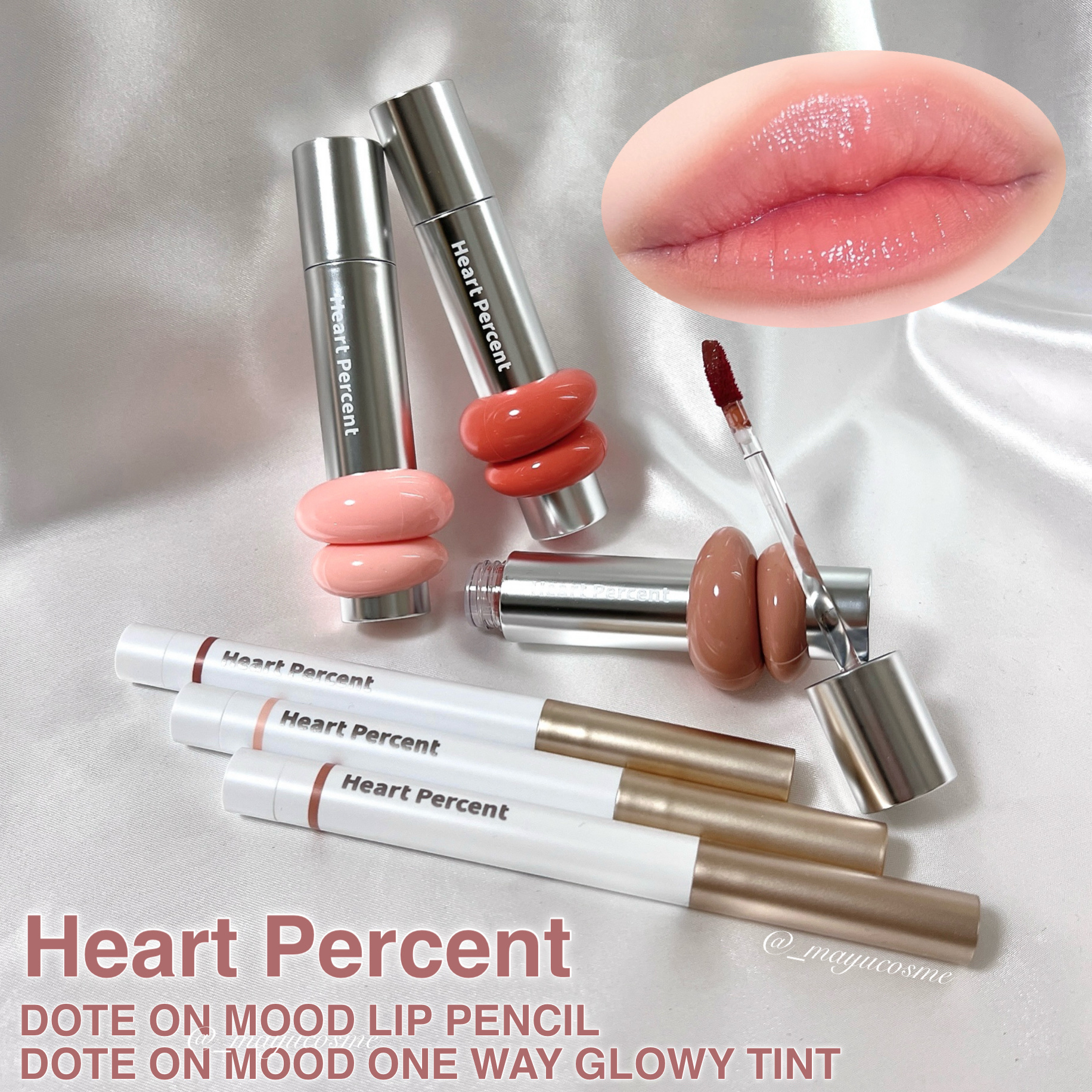 ドットオンムードリップペンシル/Heart Percent/リップライナーを使ったクチコミ（1枚目）