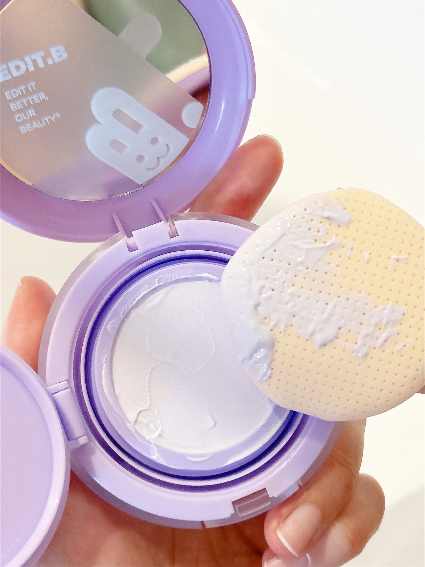 のぶあゆ on LIPS 「.💜EDIT.Bマシュマロトーンアップクッションパープル💜大人..」(6枚目)