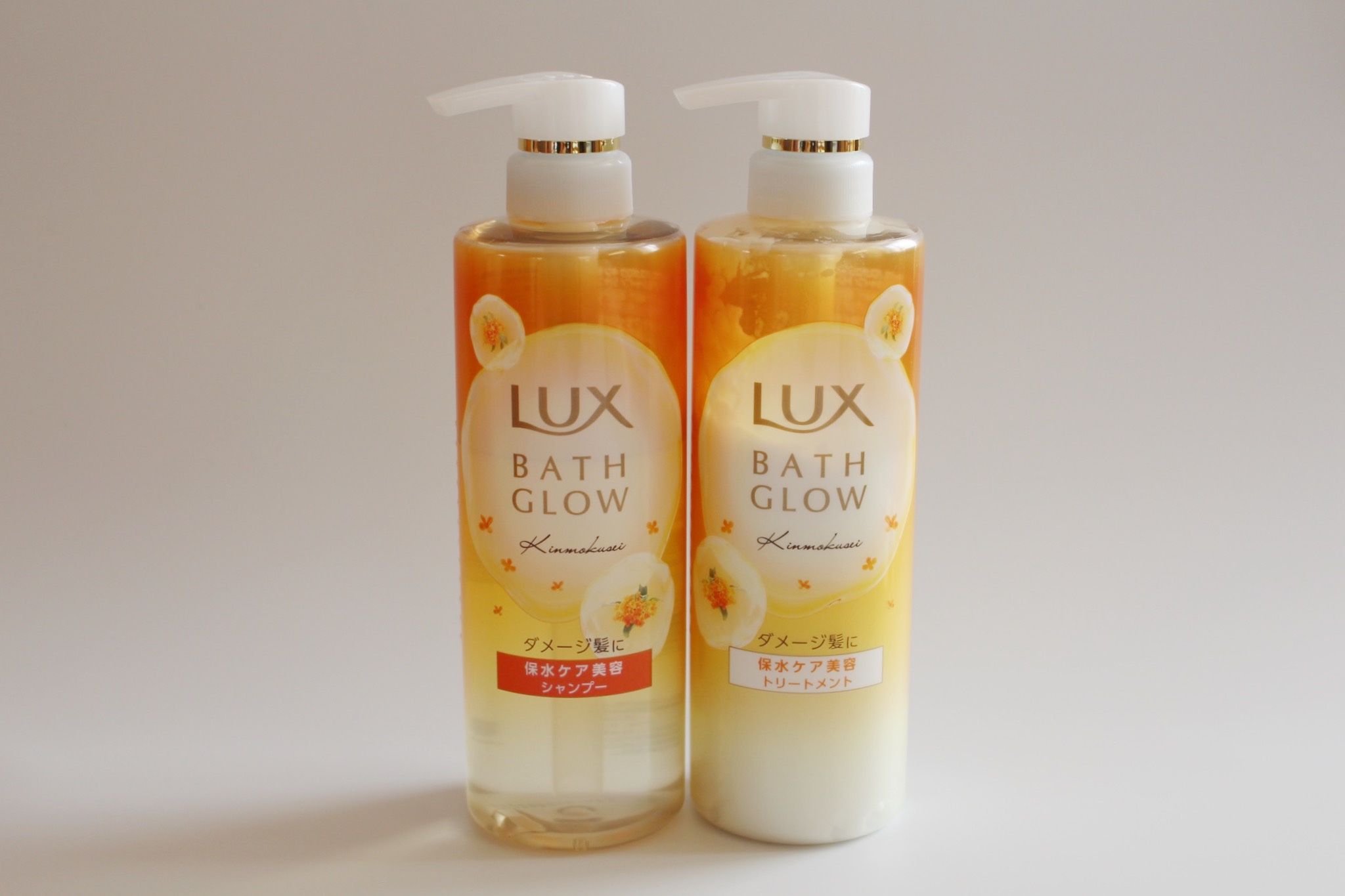 ラックス　バスグロウ　キンモクセイ　リペアアンドシャイン　お試し容量ポンプペア/LUX/市販シャンプーを使ったクチコミ（1枚目）