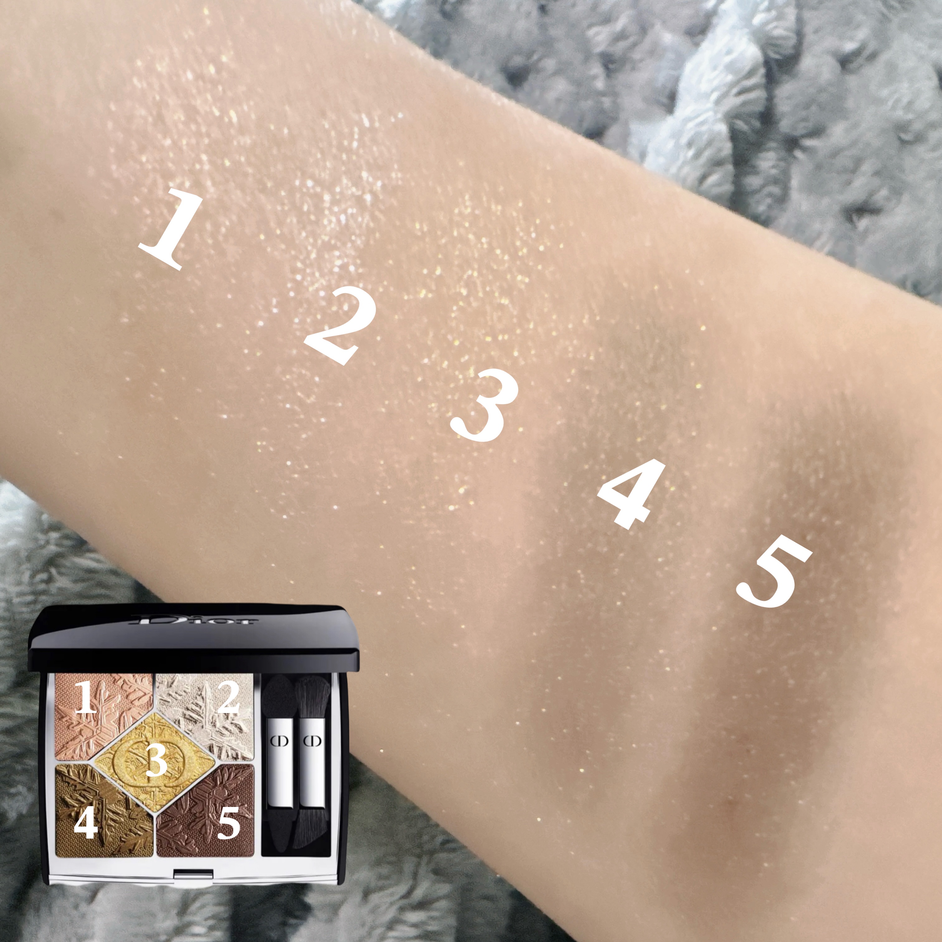 サンク クルール クチュール＜ゴールデン ナイツ＞/Dior/アイシャドウパレットを使ったクチコミ（3枚目）