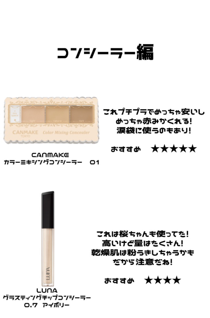 カラーミキシングコンシーラー/キャンメイク/パレットコンシーラーを使ったクチコミ（2枚目）