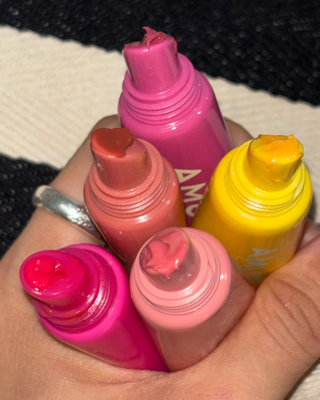 ケア/ティントバームキーリング/AMUSE/リップグロスを使ったクチコミ（2枚目）