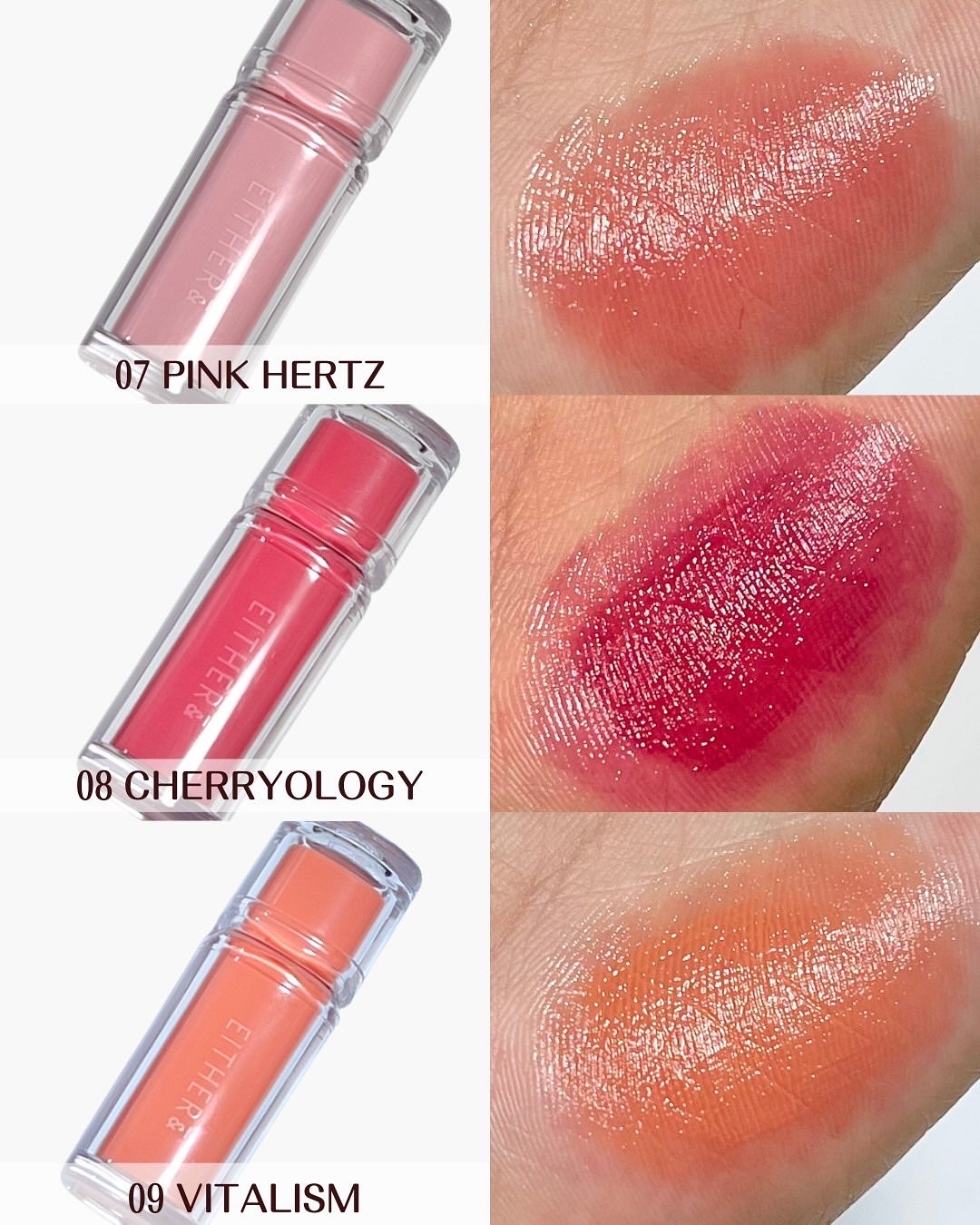 Dewy Syrup Tint/EITHER&/口紅を使ったクチコミ(6枚目)