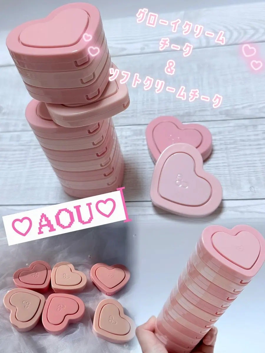 GLOWY CREAM BLUSH/AOU/ジェル・クリームチークを使ったクチコミ(1枚目)