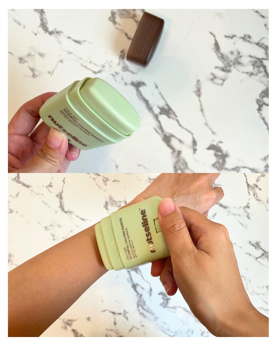 CICA ウォータープール カーミング サンスティック/nutseline/日焼け止めスティックを使ったクチコミ(2枚目)