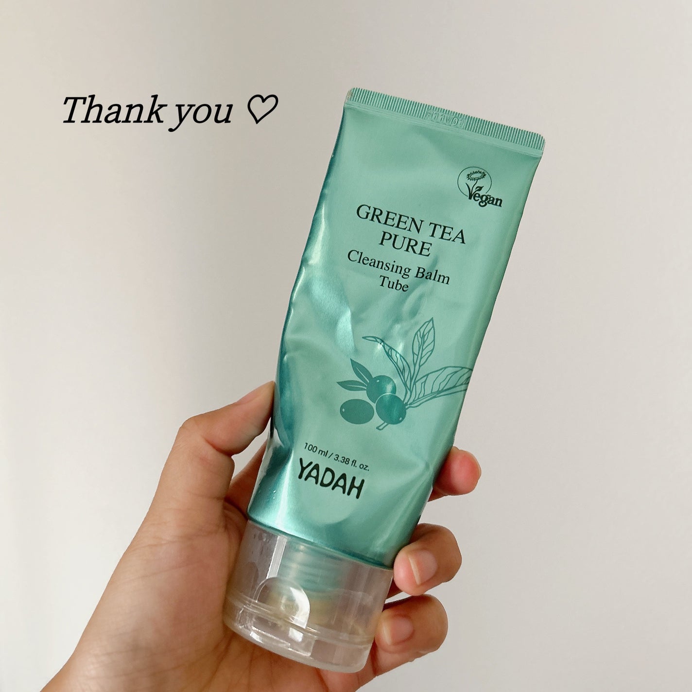 グリーンティーピュアクレンジングバームチューブ/YADAH/クレンジングバームを使ったクチコミ(1枚目)