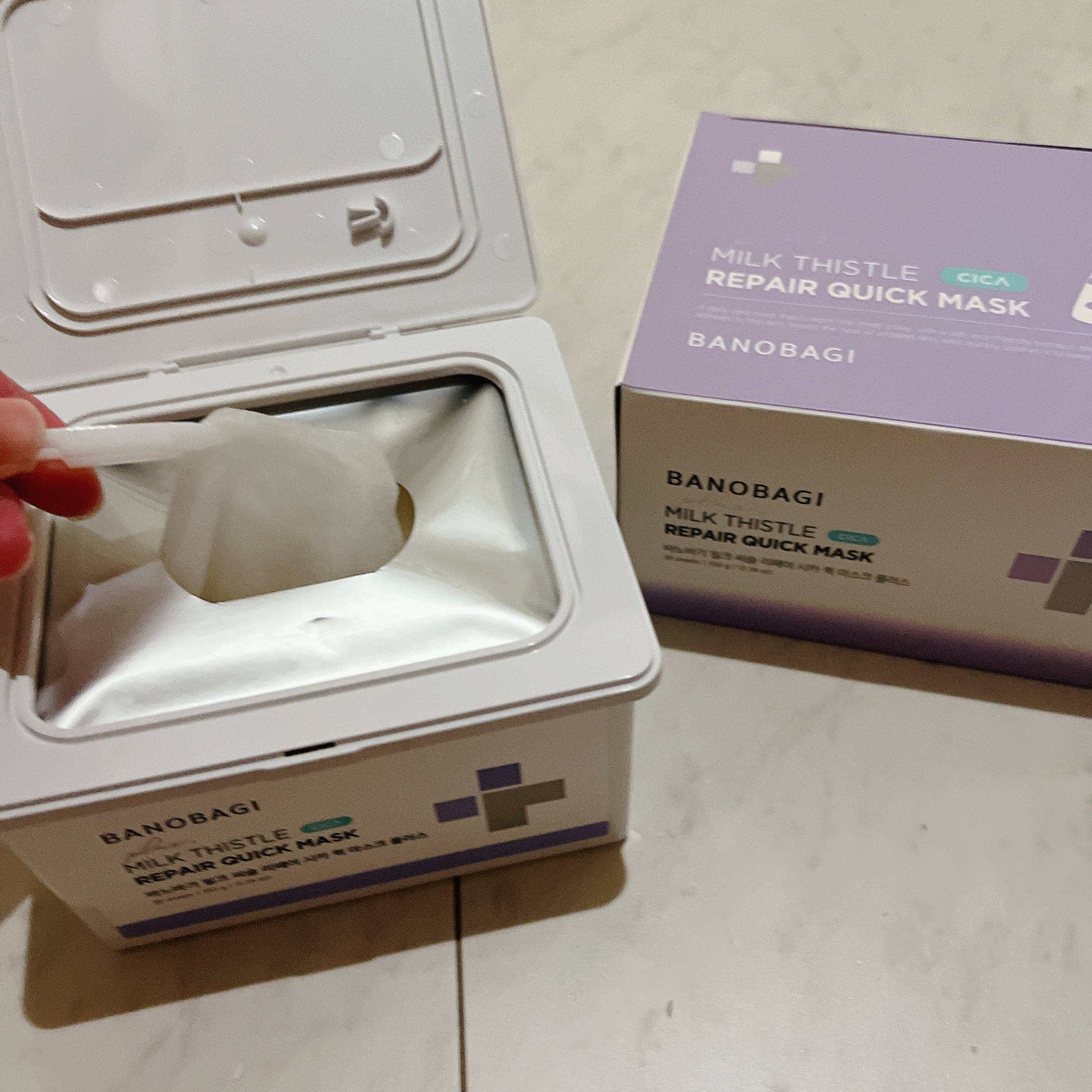 ミルクシスルリペアシカクイックマスクプラス/BANOBAGI/シートマスク・パックを使ったクチコミ（2枚目）