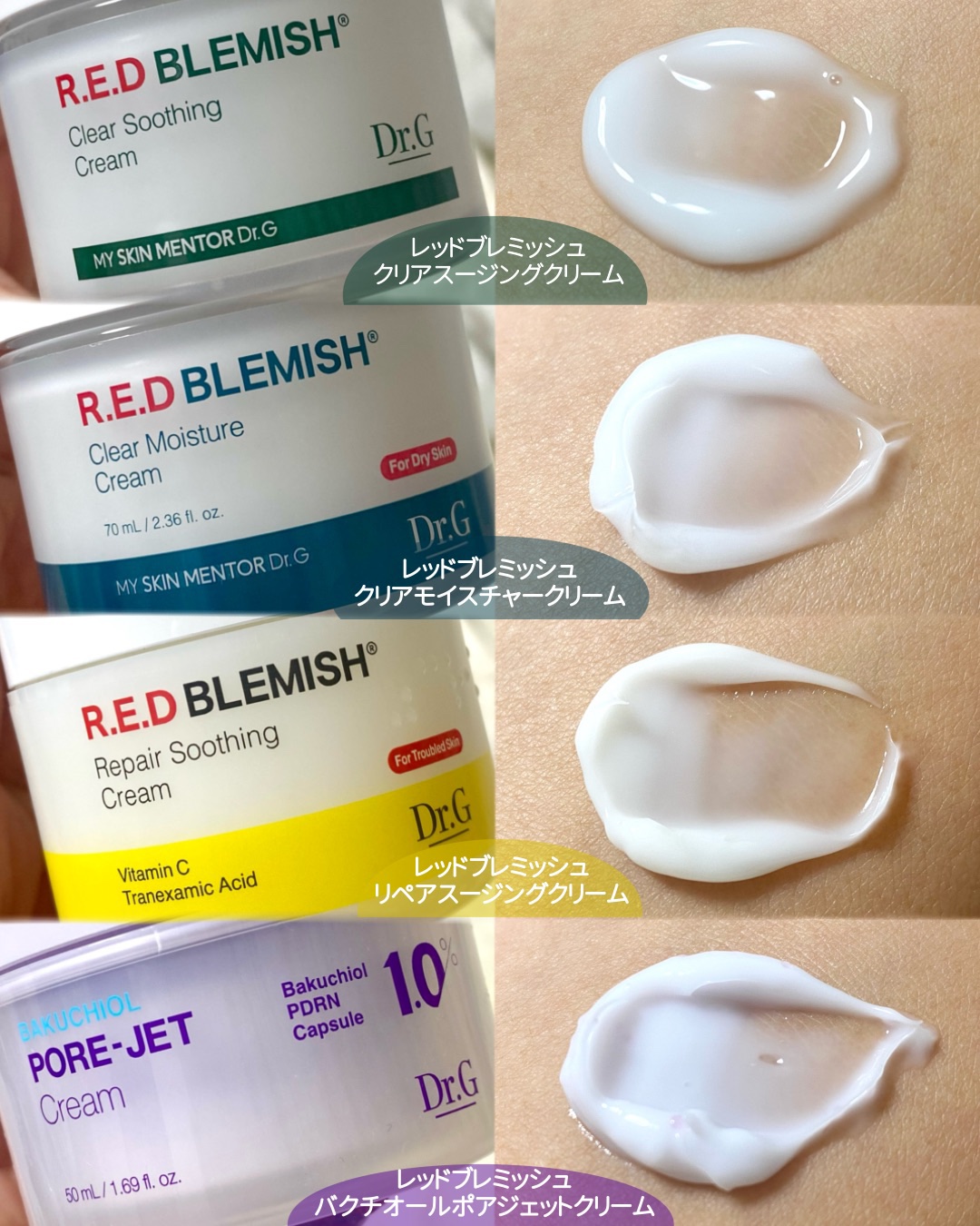 レッドブレミッシュ クリアスージングクリーム/Dr.G/フェイスクリームを使ったクチコミ（2枚目）