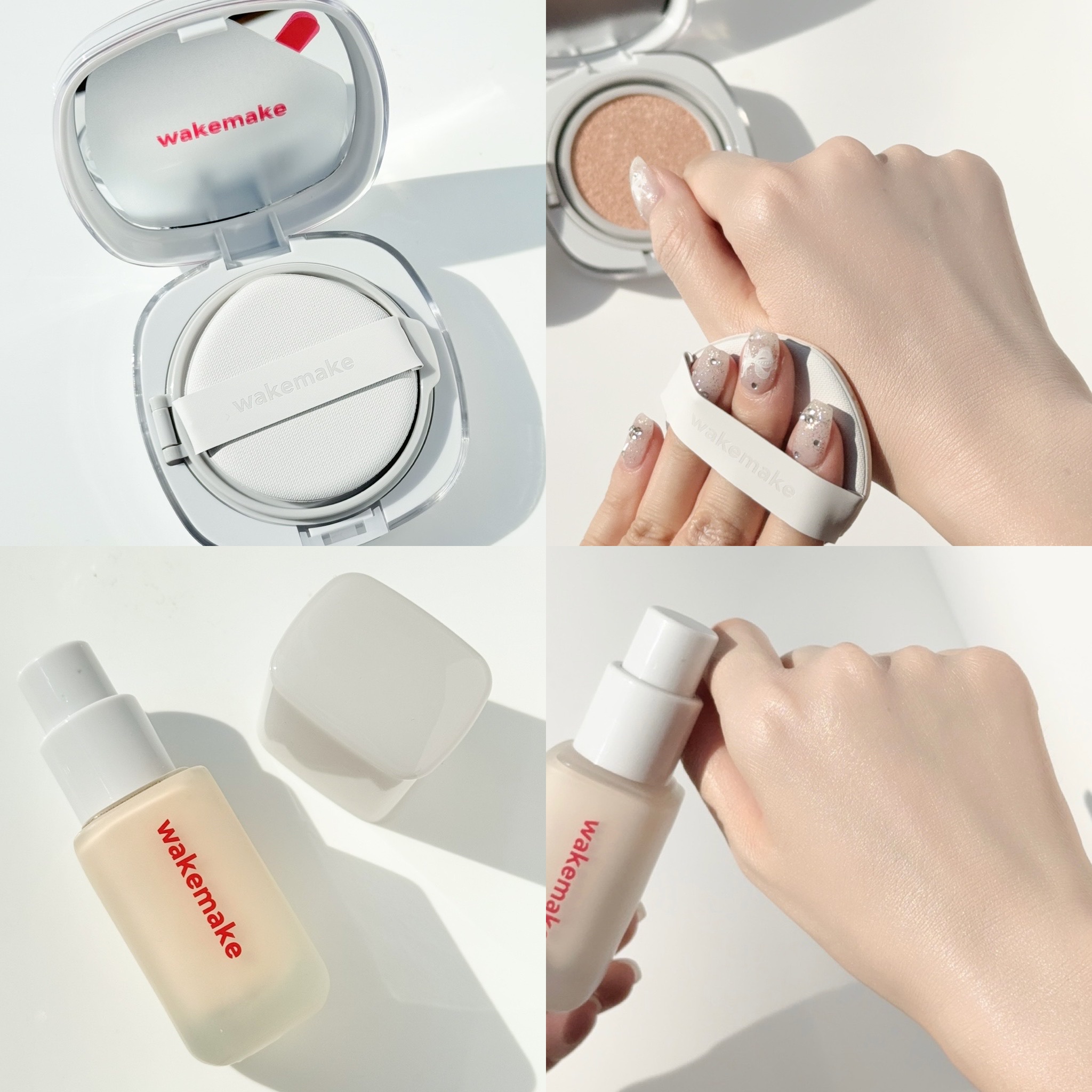 シームレスウェアファンデーション/wakemake/リキッドファンデーションを使ったクチコミ（2枚目）