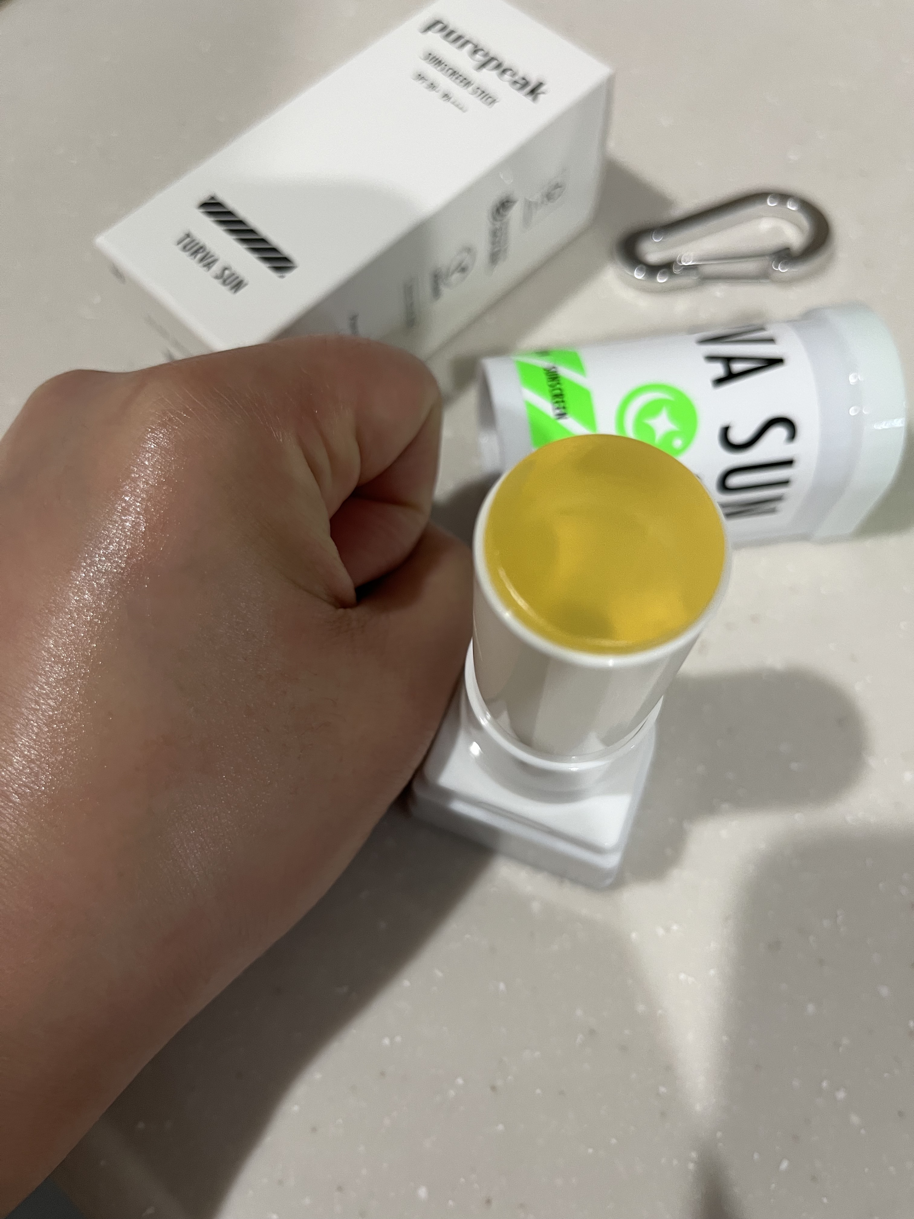 TURVA SUN/purepeak/日焼け止めスティックを使ったクチコミ（1枚目）