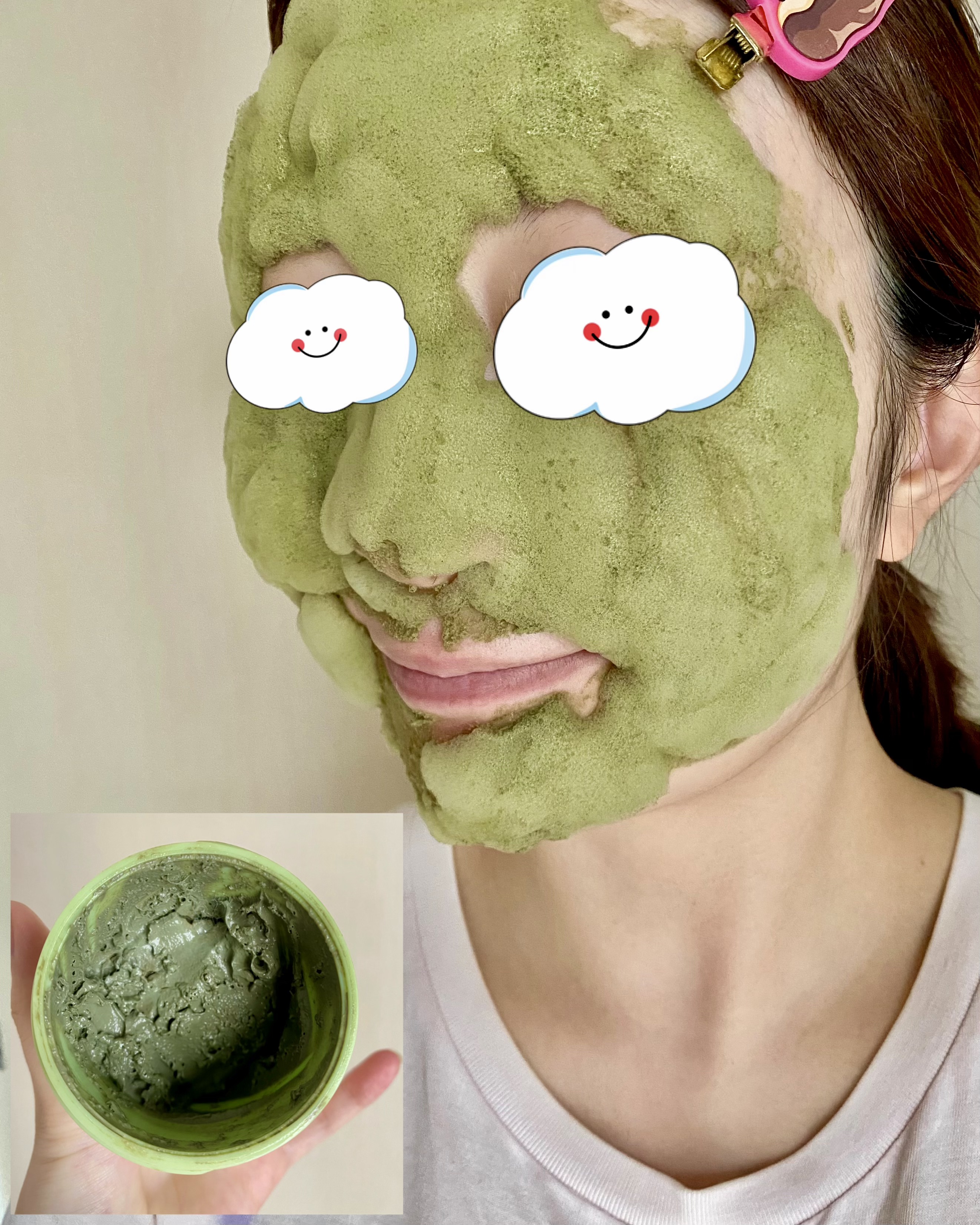 ホーリーバジル炭酸バブルパック/P.CALM/洗い流すパック・マスクを使ったクチコミ（2枚目）