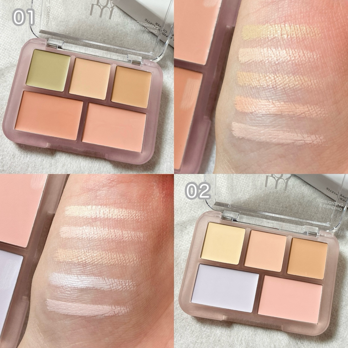 コンシールブレンダーパレット/LUNA/パレットコンシーラーを使ったクチコミ（2枚目）