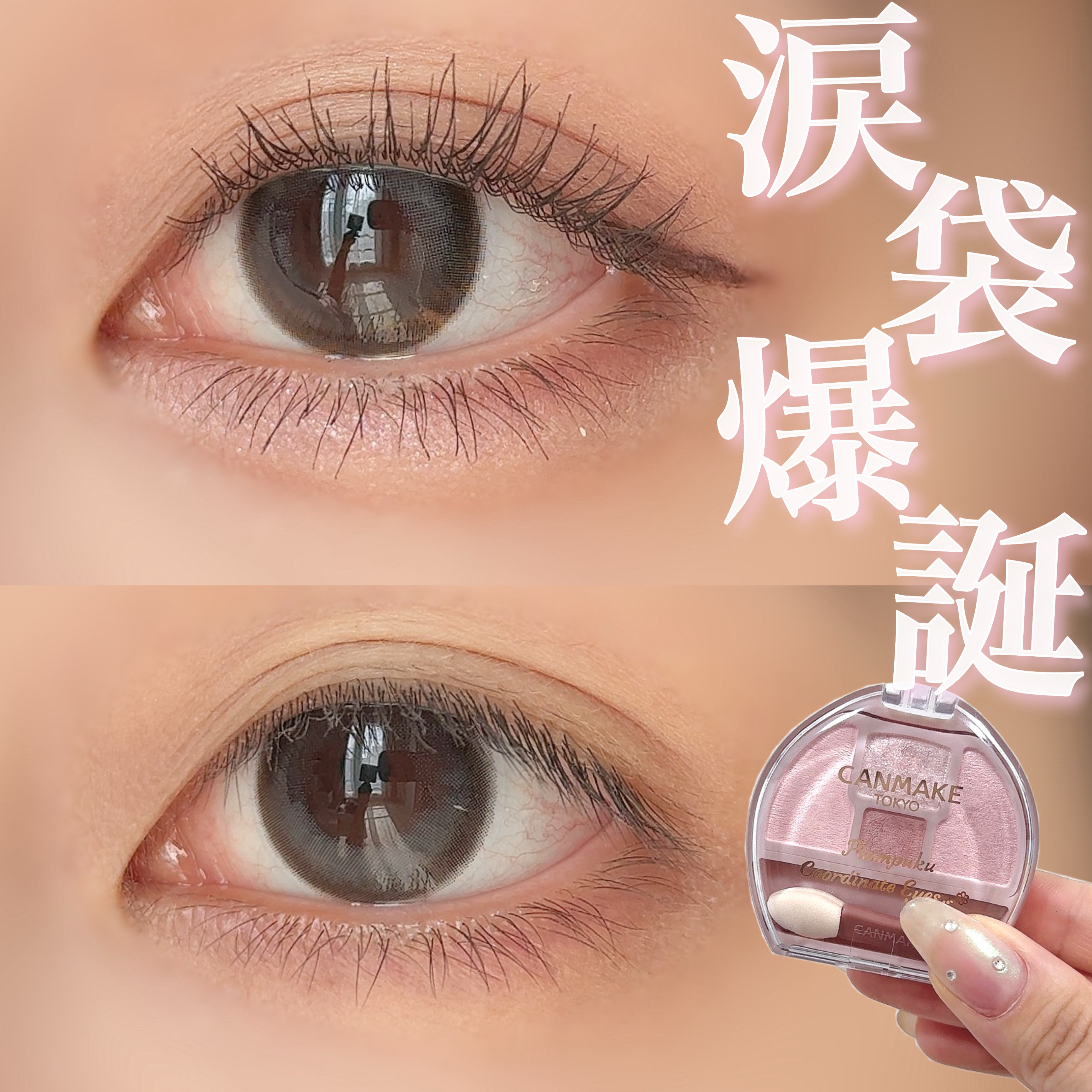 プランぷくコーデアイズ/キャンメイク/パウダーアイシャドウを使ったクチコミ（1枚目）