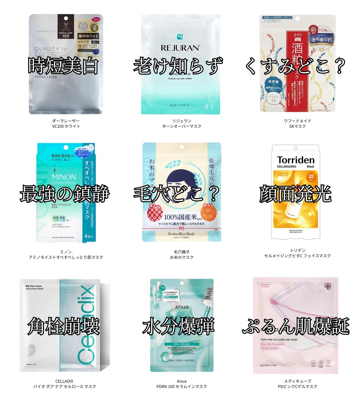 すろーむ on LIPS 「ガチで効果実感したシートマスク一覧。さらに詳しくははXに投稿し..」(1枚目)