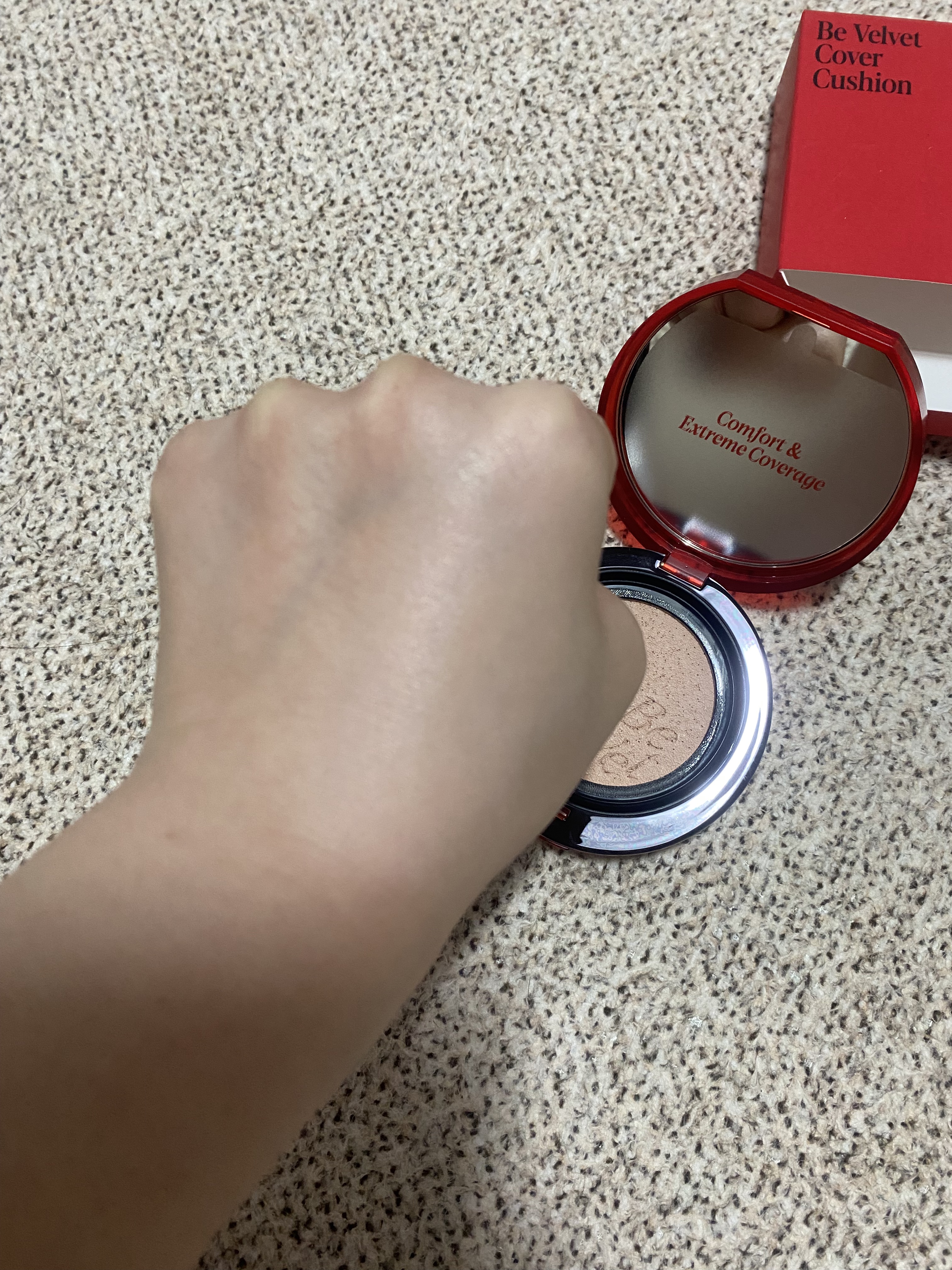 ビーベルベットカバークッション/espoir/クッションファンデーションを使ったクチコミ（3枚目）